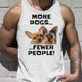 More Dogs Fewer People Unisex Tank Top Gifts for Him