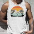 Palm Trees Summer Vacation Beach Sunshine Summer Retro Vacation Tank Top Gifts for Him