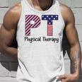 Physical Therapy 4Th Of July Design Cool Physical Therapist Unisex Tank Top Gifts for Him