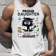 Proud Daughter Of A Class Of 2023 Graduate Funny Black Cat Unisex Tank Top Gifts for Him