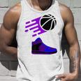 Purple Basketball Sneaker Unisex Tank Top Gifts for Him