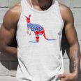 Red Heart Love Blue Dad - Cute Kangaroo Daddy Fathers Day Unisex Tank Top Gifts for Him