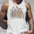 Retro School Counselor Therapist Mental Health Advocate Grad Tank Top Gifts for Him