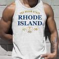 Rhode Island Pride State Flag Native Ocean State Unisex Tank Top Gifts for Him