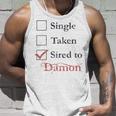 Single Taken Sired To Damon Unisex Tank Top Gifts for Him