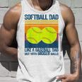 Softball Dad Like A Baseball Dad But With Bigger Balls For Dad Tank Top Gifts for Him