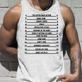 Track Your Long Hair Length Check Hair Backprint Tank Top Gifts for Him