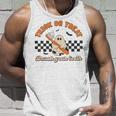 Trick Or Treat Brush Your Th Ghost Halloween Dentist Tank Top Gifts for Him