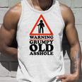 Warning Grumpy Old Asshole Funny Gen X And Baby Boomers Unisex Tank Top Gifts for Him