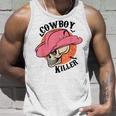 Western Cowgirl Cowboy Killer Skull Cowgirl Rodeo Girl Rodeo Tank Top Gifts for Him
