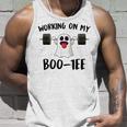 Working On My Boo Halloween Ghost Workout Gym Tank Top Gifts for Him