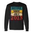 10 Year Old Awesome Since July 2013 10Th Birthday Long Sleeve T-Shirt Gifts ideas