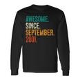 22Nd Birthday 22 Years Old Awesome Since September 2001 Long Sleeve T-Shirt Gifts ideas