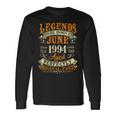 28Th Birthday 28 Years Old Legends Born In June 1994 Long Sleeve T-Shirt Gifts ideas