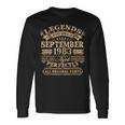40Th Birthday Decoration Legends Born In September 1983 Long Sleeve T-Shirt Gifts ideas