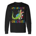 4Th Grade Graduate Dinosaur Trex 4Th Grade Graduation Long Sleeve T-Shirt T-Shirt Gifts ideas