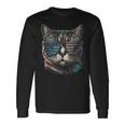 4Th Of July Cat American Flag America Patriotic Long Sleeve T-Shirt T-Shirt Gifts ideas