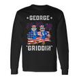 4Th Of July George Washington Griddy George Griddin Long Sleeve T-Shirt Gifts ideas