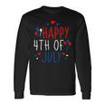 4Th Of July Happy 4Th Of July American Flag Long Sleeve T-Shirt Gifts ideas