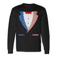 4Th Of July Independence Day American Flag Tuxedo Long Sleeve T-Shirt T-Shirt Gifts ideas