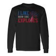 4Th Of July I Like How She Explodes Vintage Firework Couple Long Sleeve T-Shirt Gifts ideas