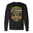 55 Years Old Legends Born In October 1968 55Th Birthday Long Sleeve T-Shirt Gifts ideas