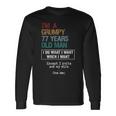 77 Years Grumpy Old Man Birthday Long Sleeve T-Shirt T-Shirt Gifts ideas