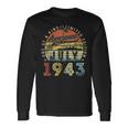 80 Year Old Awesome Since July 1943 80Th Birthday 80Th Birthday Long Sleeve T-Shirt T-Shirt Gifts ideas