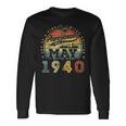 83 Year Old Awesome Since May 1940 83Rd Birthday Long Sleeve T-Shirt Gifts ideas