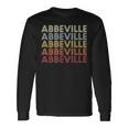 Abbeville Alabama Abbeville Al Retro Vintage Text Long Sleeve T-Shirt Gifts ideas
