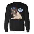 Adorable Beige Puppy Pug In Pilot He Long Sleeve T-Shirt Gifts ideas