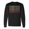 Albertville Alabama Albertville Al Retro Vintage Text Long Sleeve T-Shirt Gifts ideas