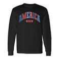 America 4Th Of July Retro Usa Memorial Day America Baseball Long Sleeve T-Shirt T-Shirt Gifts ideas