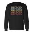 Amite City Louisiana Amite City La Retro Vintage Text Long Sleeve T-Shirt Gifts ideas