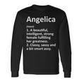 Angelica Definition Personalized Name Christmas Long Sleeve T-Shirt Gifts ideas