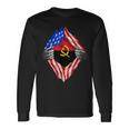 Angola Super Angola Flag Central Africa Angolan Roots Long Sleeve T-Shirt Gifts ideas