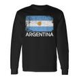 Argentinian Flag Vintage Made In Argentina Long Sleeve T-Shirt Gifts ideas