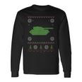 Army Tank Ugly Sweater Christmas Long Sleeve T-Shirt Gifts ideas