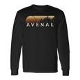Avenal Ca Vintage Evergreen Sunset Eighties Retro Long Sleeve T-Shirt Gifts ideas