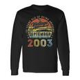 Awesome Since September 2003 Vintage 20Th Birthday Long Sleeve T-Shirt Gifts ideas
