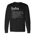 Baba Definition Cool Long Sleeve T-Shirt Gifts ideas