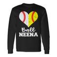 Ball Neena Heart Baseball Softball Neena Long Sleeve T-Shirt Gifts ideas