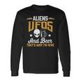 Beer Aliens Ufos And Beer Thats Why Im Here Space Long Sleeve T-Shirt Gifts ideas