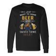 Beer Bbq Chef Beer Smoked Meat Lover Summer Quote Grilling Long Sleeve T-Shirt Gifts ideas