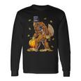 Bigfoot Turkey Pumpkin Thanksgiving Day Boys Men Long Sleeve T-Shirt Gifts ideas