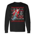 Biker Santa Motorcycle Ugly Christmas Sweater Long Sleeve T-Shirt Gifts ideas