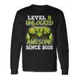 Birthday Boy Video Game Level 8 Unlocked Awesome Since 2015 Long Sleeve T-Shirt T-Shirt Gifts ideas