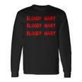 Bloody Mary Horror Halloween Costume Halloween Costume Long Sleeve T-Shirt Gifts ideas