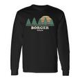 Borger Tx Vintage Throwback Retro 70S Long Sleeve T-Shirt Gifts ideas
