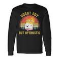 Burnt Out But Optimistic Cute Marshmallow For Camping Camping Long Sleeve T-Shirt Gifts ideas